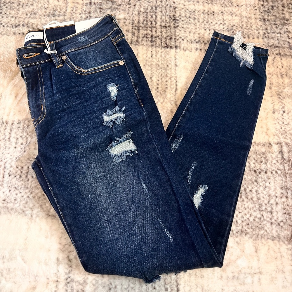 Kancan Distressed Blue Jeans for Women